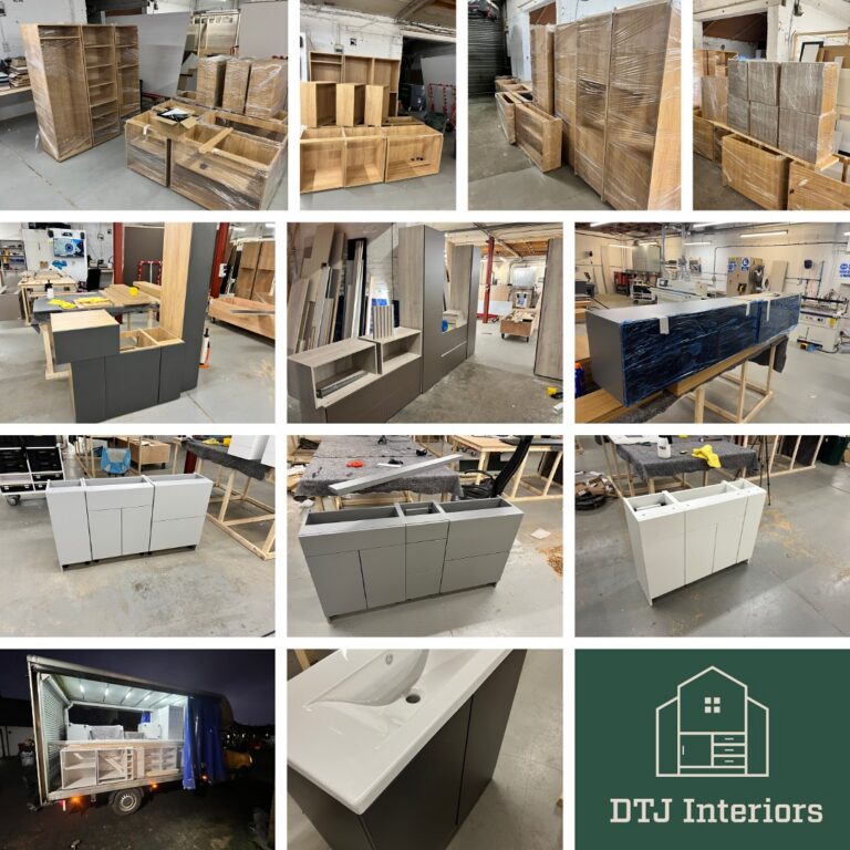 Assembled cabinets ready to go
