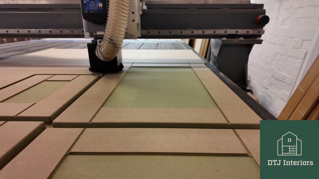 Shaker doors being made in the DTJ Interiors workshop