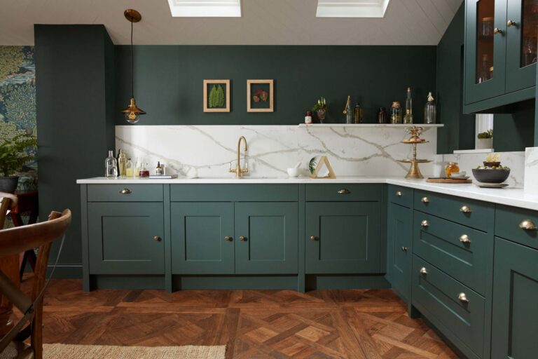 PWS Fitzroy kitchen painted in Copse Green