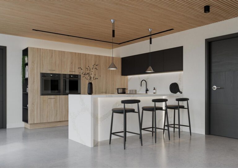PWS Unity Nura woodgrain kitchen