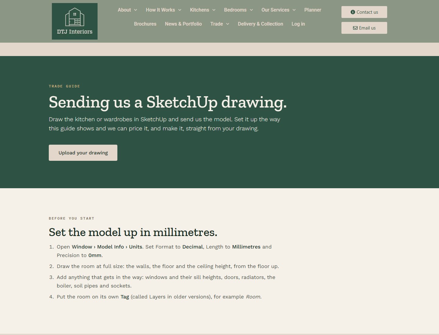 The DTJ SketchUp guide for joiners