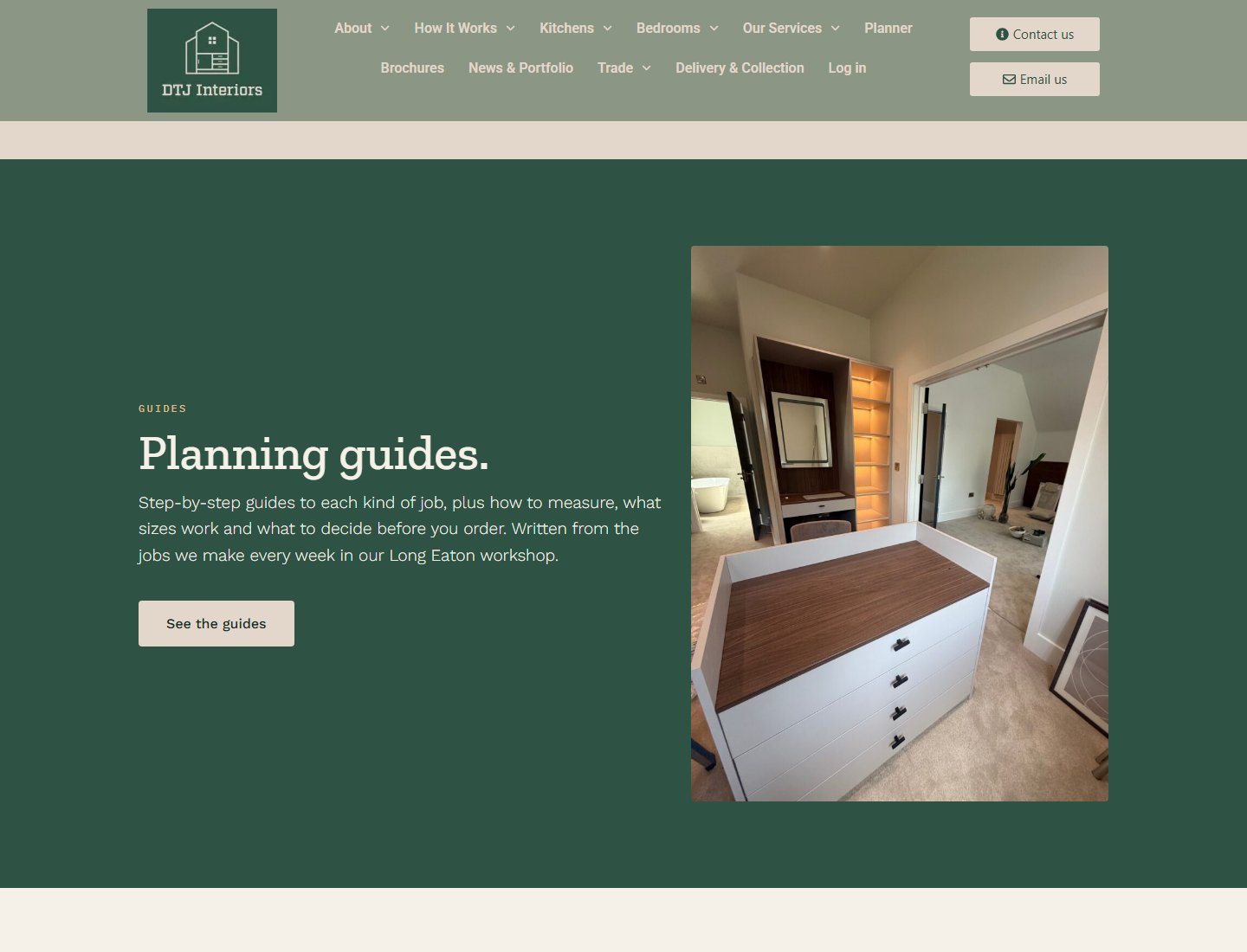 The DTJ planning guides page