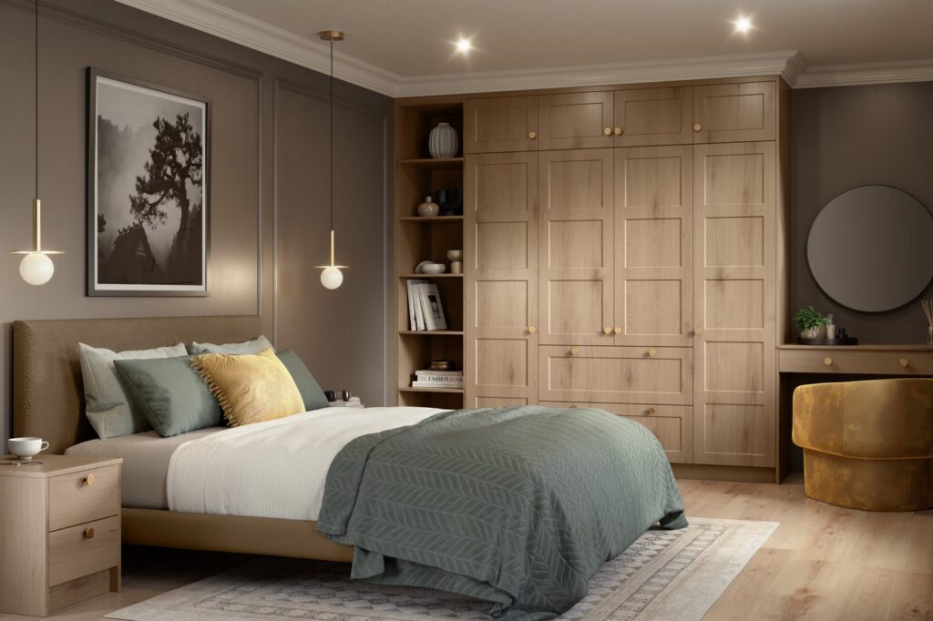 Bedroom oak wardrobes hero
