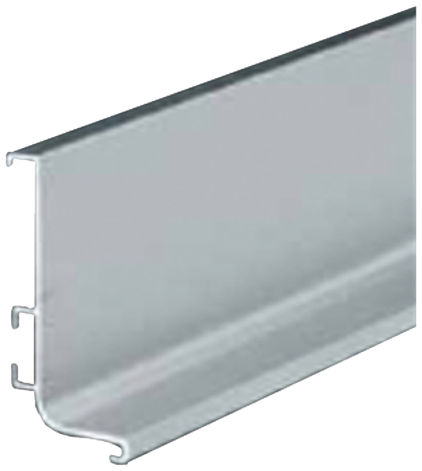 Gola handleless profile, silver anodised
