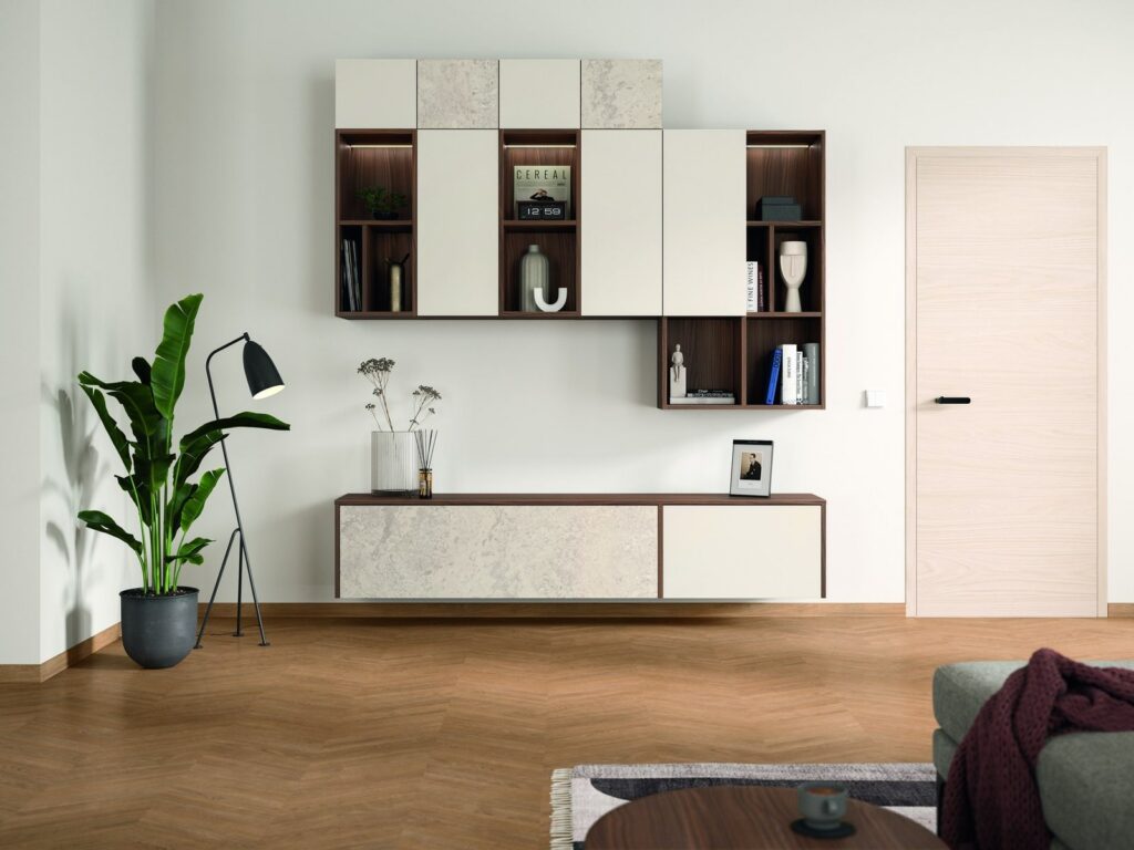 Media wall hung units