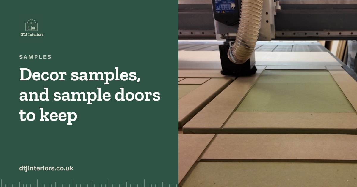 Decor samples, and sample doors to keep