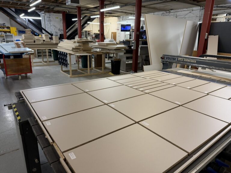 Nested and cut on the CNC